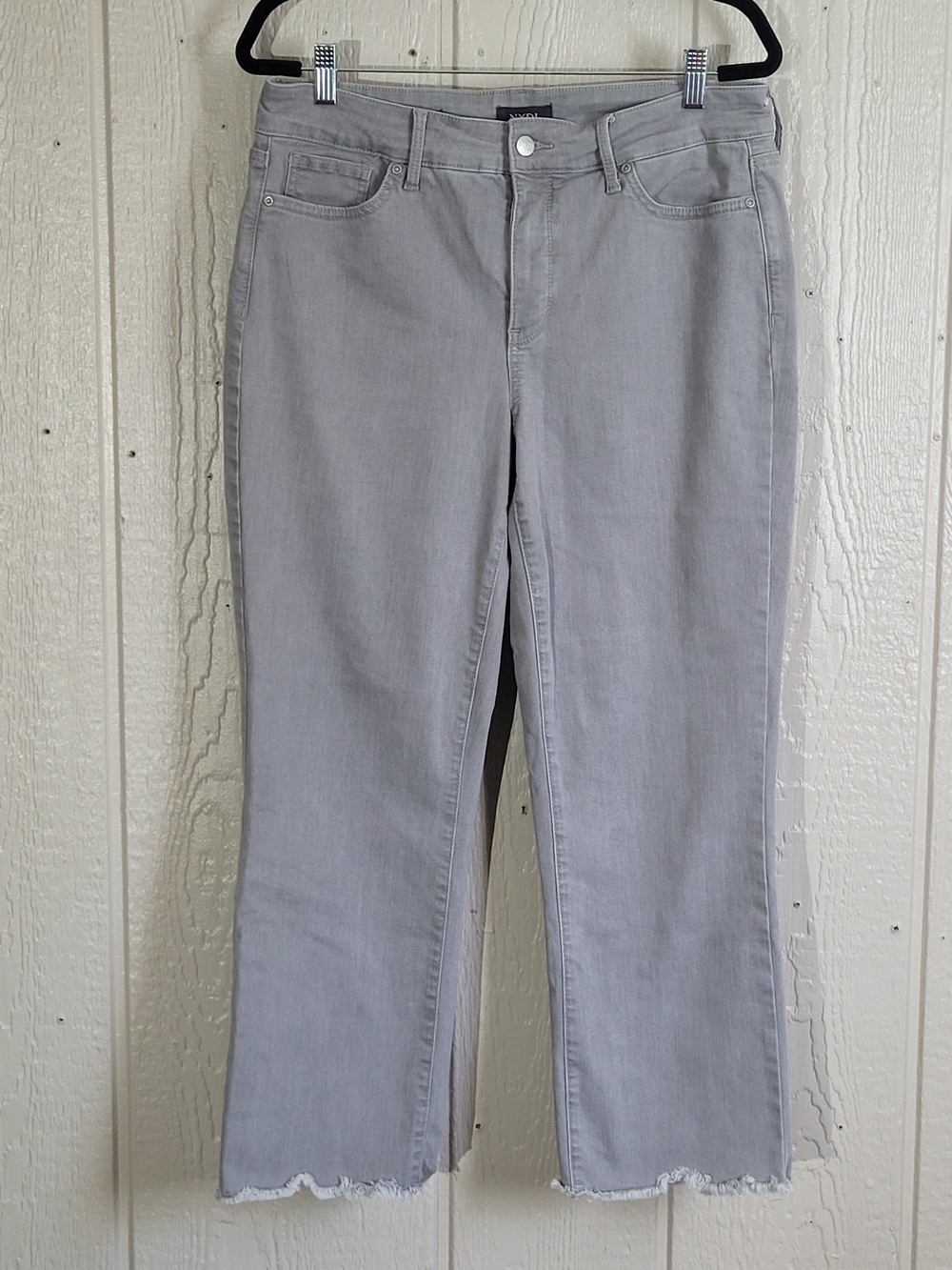 NYDJ Women's Straight Jeans in Light Gray